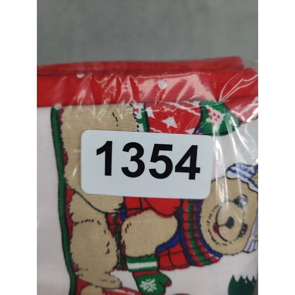 Sunweave Christmas Tablecloth Bears Sleds Snow Christmas Tree 84X60‎